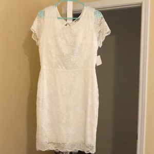 White lace dress